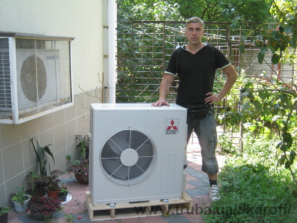 Установлен тепловой насос Mitsubishi Electric ZUBADAN Установлен тепловой насос Mitsubishi Electric ZUBADAN