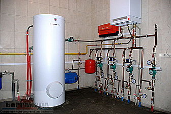 Котельная на одноконтурном настенном конденсационном котле VIESSMANN и бойлере косвенного нагрева — Барракуда - Современные системы отопления Котельная на одноконтурном настенном конденсационном котле VIESSMANN и бойлере косвенного нагрева — Барракуда - Современные системы отопления