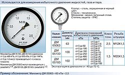 Манометр ДМ 05