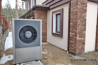 2017 год. Коттедж 300 кв.м. Система отопления с гибридным тепловым насосом нового поколения BUDERUS Logatherm WPL 17 ARB  (воздушный ТН 17кВт) &mdash; Барракуда - Современные системы отопления