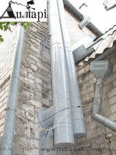 Фасадная конструкция дымохода.. &mdash; Димарі