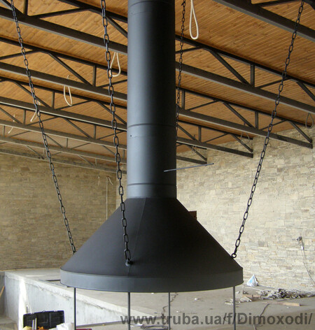 Дымоход в деревянном доме.