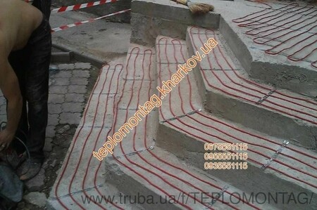 Система снеготаяния для ступеней