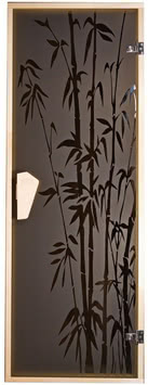 Двери для бани и сауны Tesli Бамбуковый лес