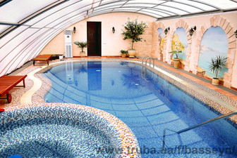 Бассейн мозаичный переливной &mdash; Бассейн сервис