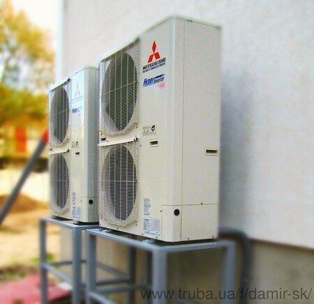 Тепловые насосы Mitsubishi "воздух - вода"