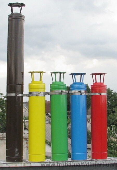 Дымоход цветной.