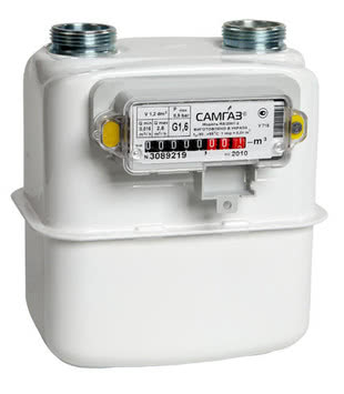 Счетчик газа квартирный Самгаз G1,6 - RS/2001-22