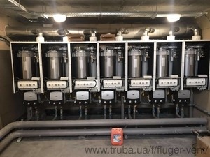 Котельня (конденсаційні котли WOLF CGB 100кВт) &mdash; Флюгер-Пласт