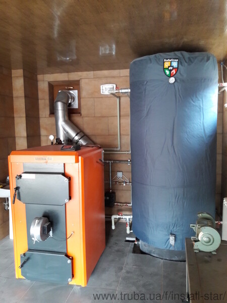 Монтаж топочных на базе твердотопливных котлов