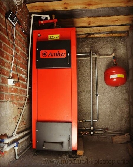 Монтаж твердотопливного котла