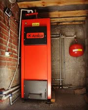 Монтаж твердотопливного котла &mdash; Белый ирбис