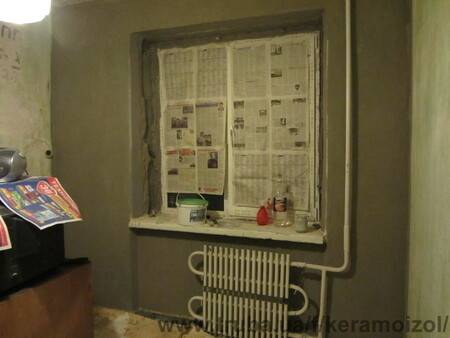 Теплоизоляция внутренних поверхностей стен.