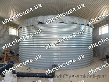 Модульная емкость 100 м 3 (100 кубов, 100 метров кубических) для воды, для жидких удобрений КАС, для пожарного запаса.