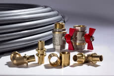 Кран шаровый для воды с американкой, PN40 (Heat-PEX)