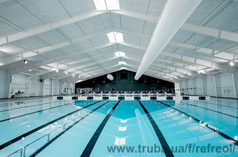 Текстильні повїтропроводи Fabric Air для бассейнів &mdash; Рефреол