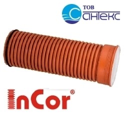 Трубы Инкор (Incor), d от 160мм до 1000мм, SN8 двухслойная гофрированная для канализации
