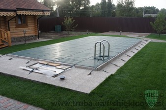 Установленное накрытие на бассейн &mdash; Шилд Украина