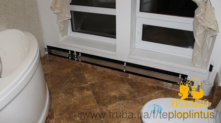 Теплый Плинтус в ванной комнате