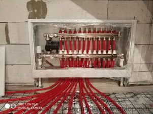 Установка коллектора для теплого пола в сборе Rossini &mdash; Танасиенко Ю.Н.