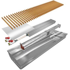 Внутрішньопідлоговий конвектор з примусовою конвекцією