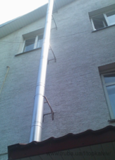 Монтаж внешнего (сэндвич) дымохода &mdash; Топка