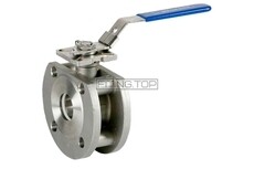 Кран фланцевый нержавеющий Ду 15 (1/2") AISI304 (моноблочный)