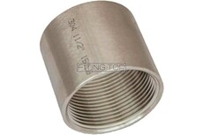 Муфта нержавеющая Ду 15 (1/2") AISI304 (муфта прямая с внутренней резьбой)