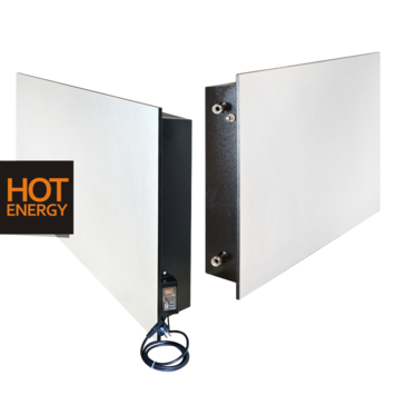 Керамические радиаторы HotEnergy УК-1700/800 с дополнительным электрообогревом 600х1200х100 мм