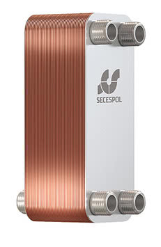 Пластинчастий паяний теплообмінник Secespol LB31-90-2S-1