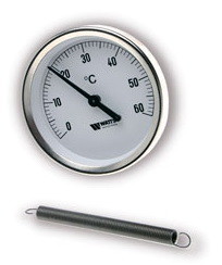 Термометр WATTS накладний Ø 63 ММ 0-120°С