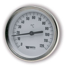 Термометр WATTS погружной `1/2` Ø 100 мм 0-120°С 42мм