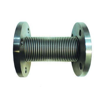 Осевой компенсатор линейного расширения сильфонный фланцевый с внутренним стаканом L-60 мм (арт. AE-F)