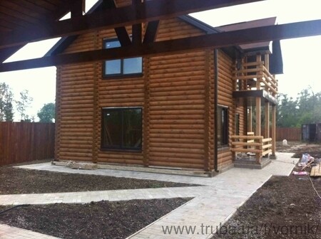 Деревянный домик 180м.кв. пос.Киривском, Днепропетровская обл.