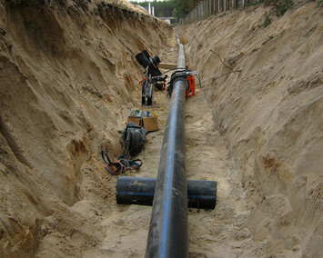 Монтаж наружных сетей водопровода и канализации