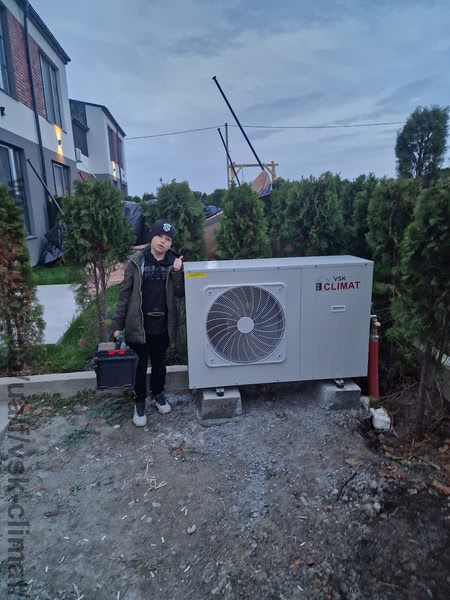 Тепловий насос 9квт 220в моноблок повітря-вода