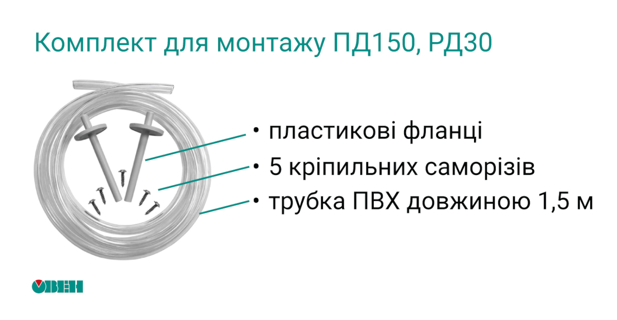 Комплект для монтажу ПД150, РД30