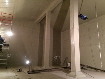 Обшивка ж/б емкости очистных сооружений