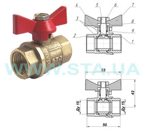 Новые премиум-краны Ду 15 и 20мм от фирмы СТА