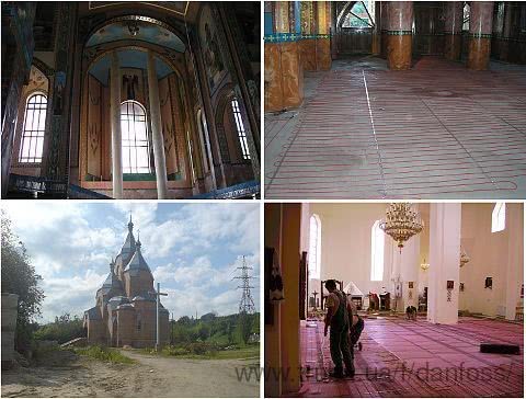 Православные храмы Украины устанавливают электрические кабельные системы