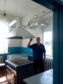 Реализована вентиляция школьной столовой