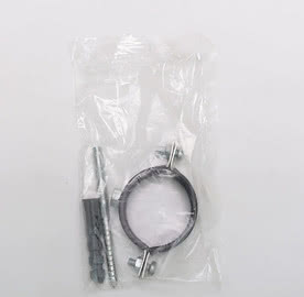 Хомут в сборе со шпилькой и дюбелем в пакете п/э