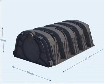 Новый дренажый тоннель 310 л. для автономной канализации