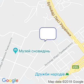 Аерлюкс на мапі Аерлюкс на мапі