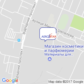 Аэростар на карте Аэростар на карте