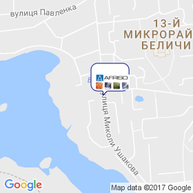 Афризо Украина на карте