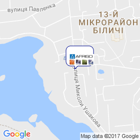 Афрізо Україна на мапі