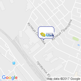 Аліста на мапі