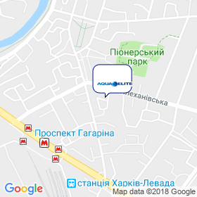 Акваелiт на мапі