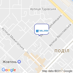 Аква Україна на мапі